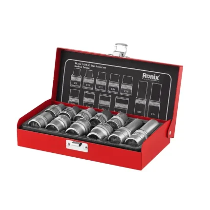 جعبه بکس 1/2 اینچ 11 پارچه E رونیکس مدل RH-2694
