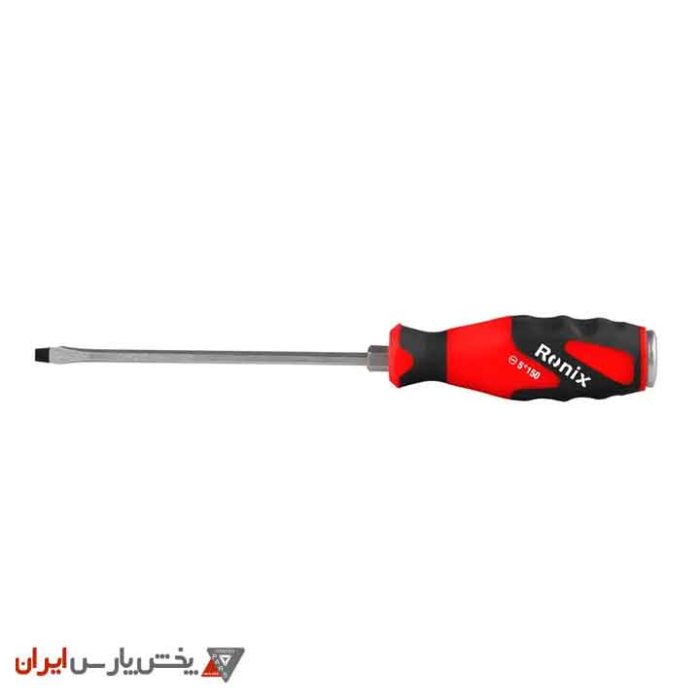 پیچ گوشتی تکی ضربه خور 150×5 دوسو - دسته TPR رونیکس مدل RH-2958 - Image 1