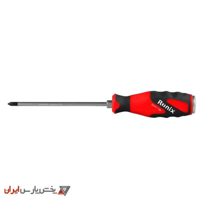 پیچ گوشتی تکی ضربه خور 150×5 چهارسو - دسته TPR رونیکس مدل RH-2959 - Image 1