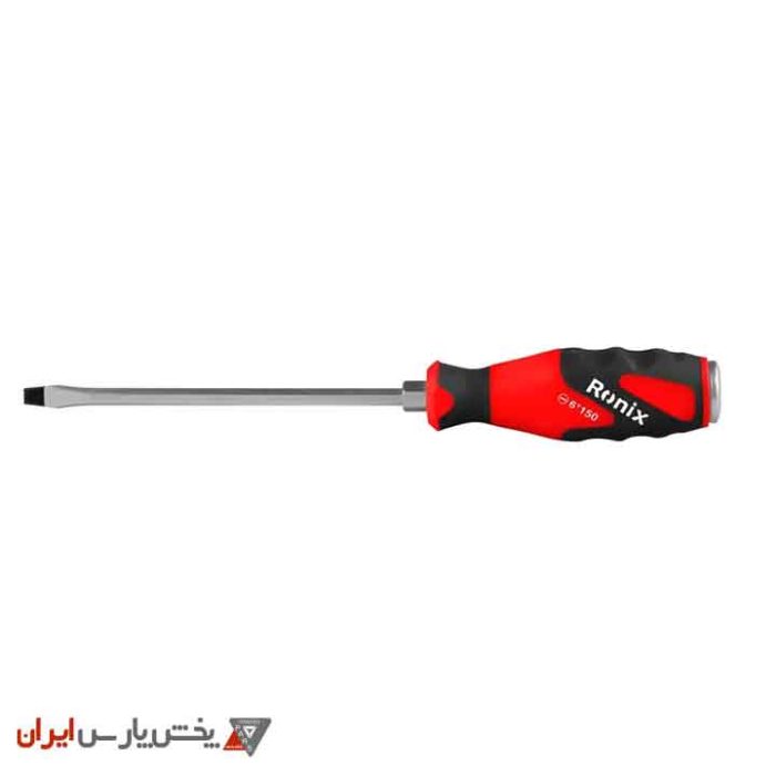 پیچ گوشتی تکی ضربه خور 150×6 دوسو - دسته TPR رونیکس مدل RH-2968 - Image 1