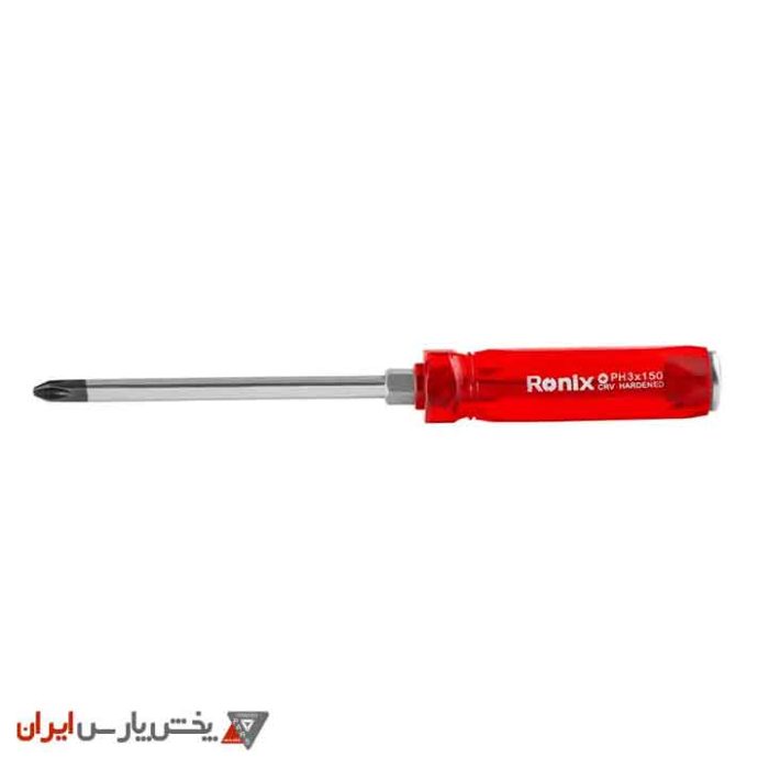 پیچ گوشتی تکی ضربه خور 150× 8 چهارسو رونیکس مدل RH-2984 - Image 1