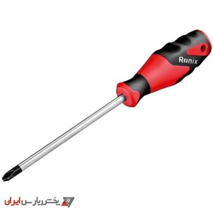 پیچ گوشتی تکی چهارسو200×8 - دسته TPR رونیکس مدل RH-2886 - Image 1