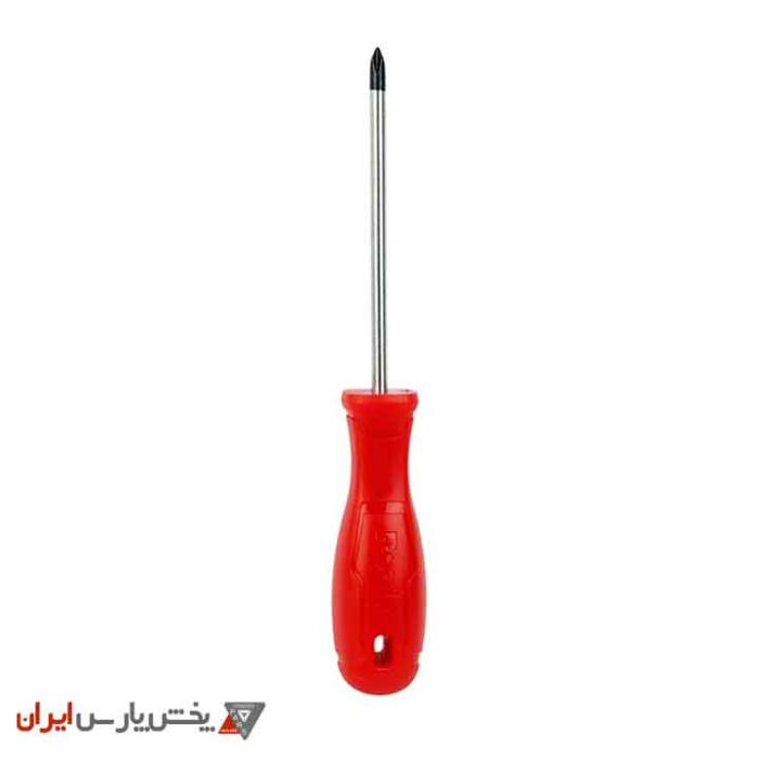 پیچ گوشتی تکی دسته پلاستیکی چهارسو 100×5 new رونیکس مدل RH-2870 - Image 1